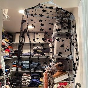 SHEIN mesh start print long sleeve